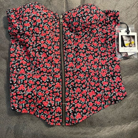 NWT Jessica Simpson Strapless/Halter Top, size M - Picture 1 of 4